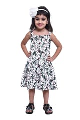 Girl's Casual Dress- Kingfisher Print