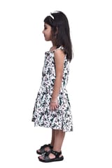 Girl's Casual Dress- Kingfisher Print