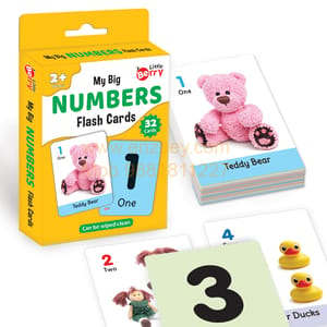 NUMBERS Flash Cards for Kids (32 Cards) Fun Learning Toy for 2-6 years