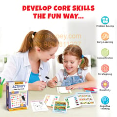 ACTIVITY Write & Wipe Jumbo Flash Cards (With Marker Pen) - Educational Toy