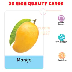 My First Fruits Flash Cards for Kids (36 cards) - Fun Learning Game