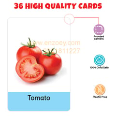 My First Vegetables Flash Cards for Kids (36 cards) - Fun Learning Game