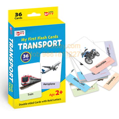 My First Transport Flash Cards for Kids (36 cards) - Fun Learning Game