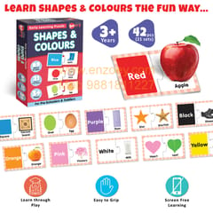 Shapes and Colours Early Learning Puzzle Game for Kids 2+ Years - Learning Toy