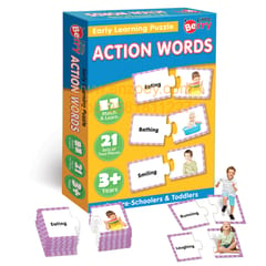 Action Words Early Learning Puzzle Game for Kids 2+ Year - Fun & Educational Toy