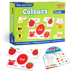 Colours Puzzle Game for Kids: Play and Learn Puzzle with Activity Book