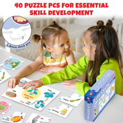 Life Cycle Puzzle Game for Kids: Play and Learn Puzzle with Activity Book