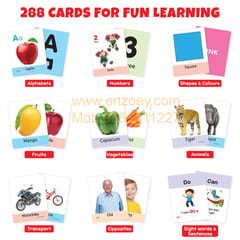 Big Flash Cards for Kids (All-in-One Bundle of 9) - 288 Learning Cards