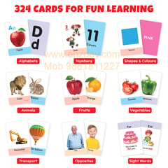 My First Flash Cards for Kids (All-in-One Set): Fun Educational Toy - 324 Cards