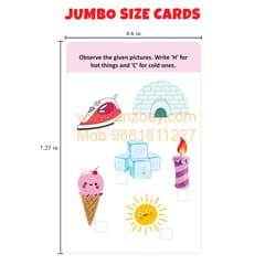 Flash Cards Set for Kids: Activity & Maths (64 Write & Wipe Cards with Marker)