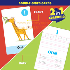 Reusable Flash Cards Set for Kids - 160 Write and Wipe Cards with Marker Pen