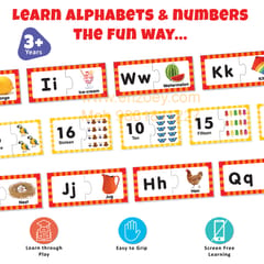 Alphabet and Number Early Learning Puzzles for Kids - Educational Toy