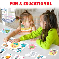 Professions & Life Cycle Puzzle Combo For Kids With Activity Books