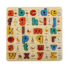 Wooden Small Alphabets Educational and Learning Toy for Kids (Small 3D Alphabet)