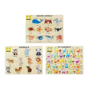 Wooden Puzzles Learning Toy Educational Gift for Baby Toddlers