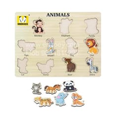 Wooden Puzzles Learning Toy Educational Gift for Baby Toddlers