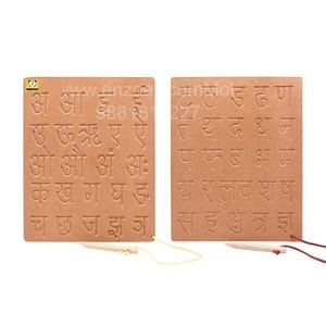 Writing Practice Hindi Alphabet Tracing Boards for Kids Learning Toys for 3+ Years Old Kids Boy Kids - Multicolor