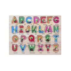 Wooden Puzzle with Knobs Educational and Learning Toy for Kids (India Map, Alphabet & Solar System)