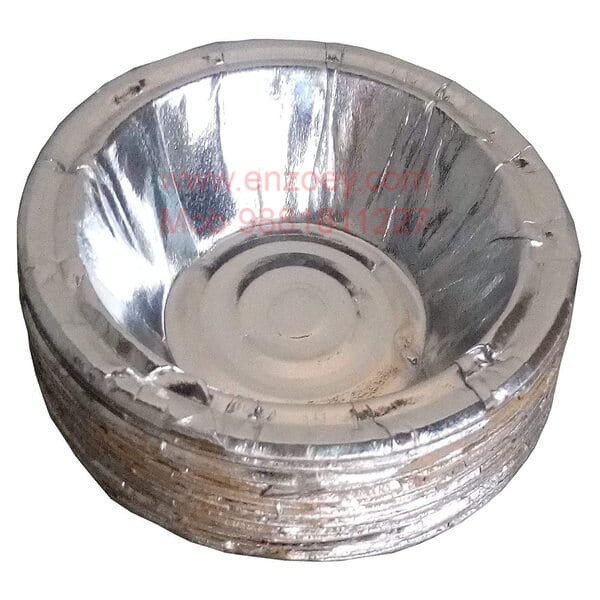 Products Disposable Silver Coated Paper Bowls/Cup for Party Kitchen and for Events