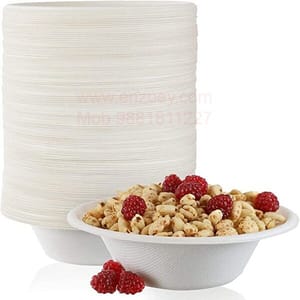 Sugarcane Bagasse 100% Eco Friendly Disposable Bowl for Party and Religious Function(350 ML Pack of 50)