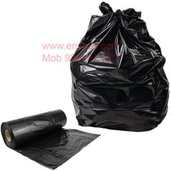 Biodegradable Garbage Bags (19X21) 3 Packs of 30 Pcs - Black Medium Disposable Dustbin Bags