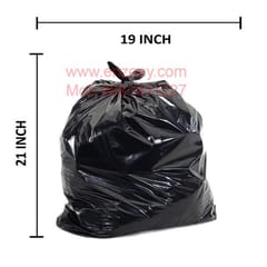 Biodegradable Garbage Bags (19X21) 3 Packs of 30 Pcs - Black Medium Disposable Dustbin Bags