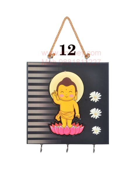 Little Budda Decorative Wooden Wall Hanging