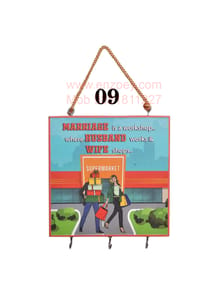 The Secret To A Succesful Marriage Is The Workshop & Funny Quote  Decorative Wooden Wall Hanging