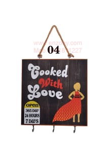 Cooking Love Quote Printed Wall Hanging For Living Room,Home,Office, Designer Gift For Family, Friends, Housewarming Gift Idea