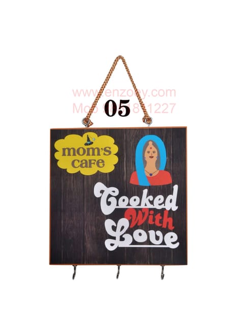 Mom's Cafe Decorative Kitchen Wooden  Wall Hanging