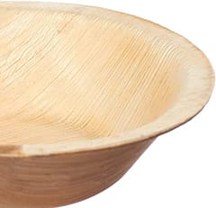 Areca Leaf Bowl , 5.5 inch Disposable Round Bowls ( Pack of 20) , Areca Palm Leaf Bowl,Dona or Katori for Daal and Other Liquid Items for Party and Function