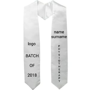 Customized Convocation Sash for Graduation day QTY 1 no size 4 inches width