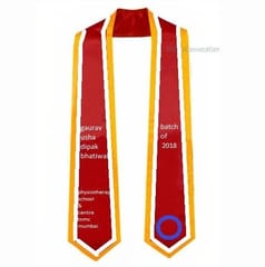 Customized Convocation Sash for Graduation day QTY 1 no size 4 inches width