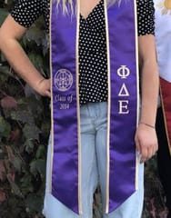 Customized Convocation Sash for Graduation day QTY 1 no size 4 inches width