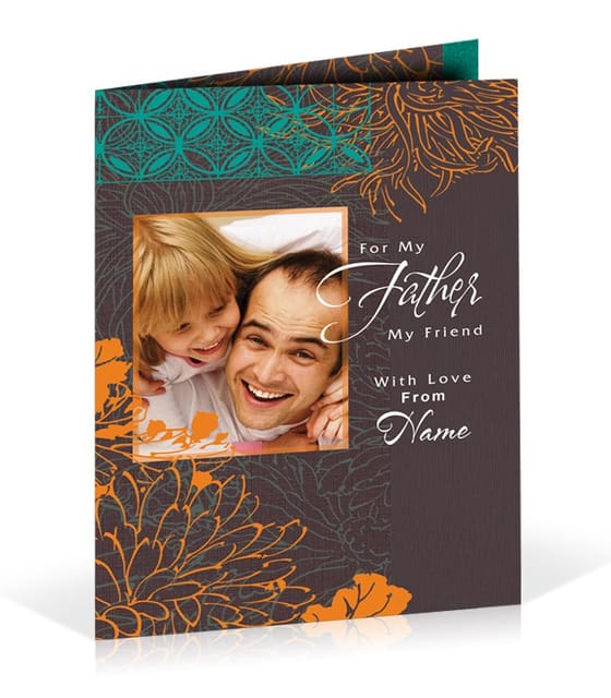 For My Father My Friend Personalised Card Perfect Gift For Father's Day