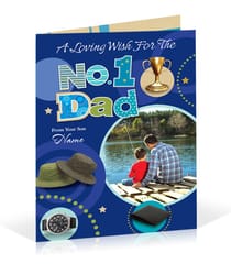 No.1 Dad Personalised Card Perfect Gift For Father's Day