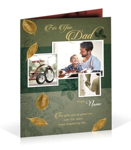 For You Dad Personalised Card Perfect Gift For Father's Day Greeting Cards