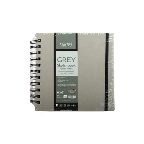 GREY SKETCHBOOK 120 GSM 60 SHEETS