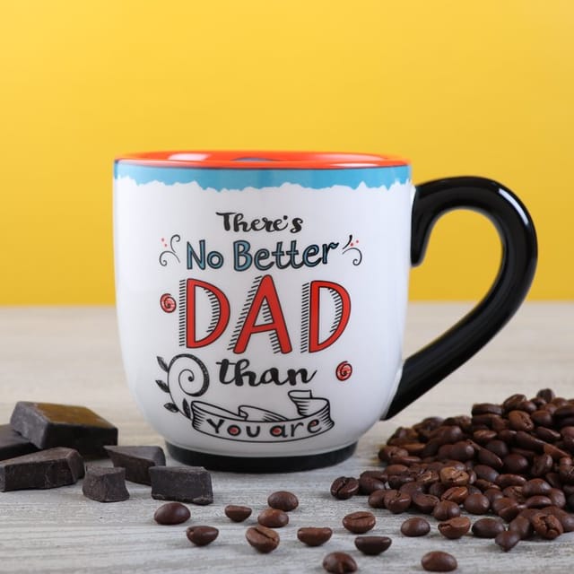 White and Orange Big Dad Mug Perfect Gift For Father's Day