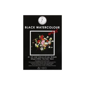 ART ESSENTIALS BLACK WATERCOLOUR ARTIST 320 GSM