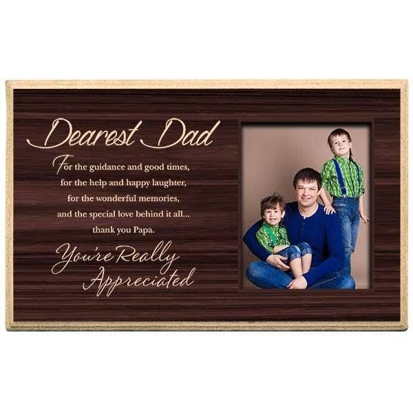 Daddy Dearest Personalised Wooden Plaque Perfect Gift For Father's Day