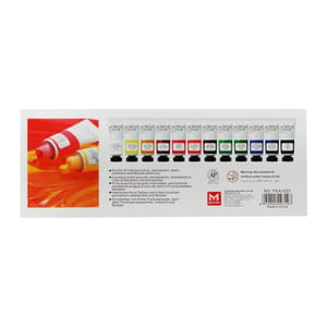 ACRYLIC COLOUR SET (12 SHADES X 22 ML)