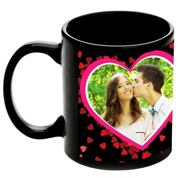 Black Elegant Personalized Coffee Mug