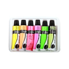 DALER ROWNEY NEON & GLOW ACRYLIC COLOUR 6 PCS