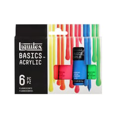 BASICS ACRYLIC FLUORESCENTS (6 SHADES X 22 ML)