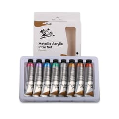 METALLIC ACRYLIC INTRO SET PREMIUM 8 SHADES