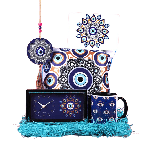 Combo Gift Set 4 Evil Eye For Valentine Day, Anniversary , Wedding, Birthday Perfect  Combo Gift Set For All Event.