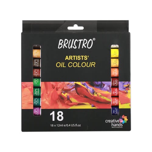 OIL COLOUR (18 SHADES X 12 ML)