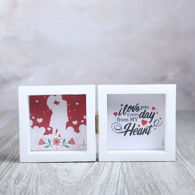 White Mini Twin Photoframe , Home Decor