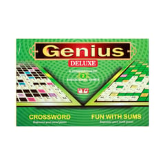 Ajanta Games Regular Genius Crossword & Fun with Sums Combo Educational Games Set Word Games Board Game